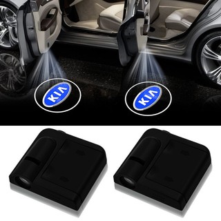 2 Đèn Led Chiếu Sáng Cửa Xe Hơi Không Dây Cho KIA Morning Forte Spectra Sportage Rio Picanto Sorento K5 K3 Cerato Rondo Grand Carnival Seltos