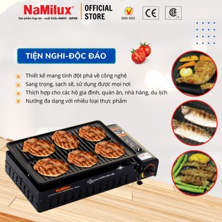 Bếp Nướng Tích Nhiệt NaMilux GM3053PF Size Lớn│BBQ, Camping, Dã Ngoại│Vỉ Chống Dính Teflon Whitford│Hàng Chính Hãng