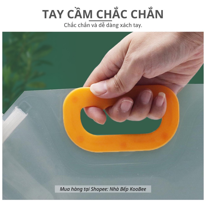 Túi Đựng Thực Phẩm Khô KOOBEE – Có Tay Cầm, Nắp Đậy Chống Ẩm, Tái Sử Dụng, Đựng Ngũ Cốc Hạt Khô Nhiều Kích Thước