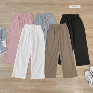 Quần lưng thun nữ - quần ống rộng nhiennhienvintage NQD00001