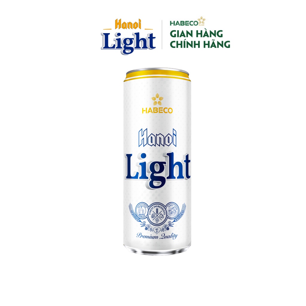 Ảnh Thùng 24 lon Bia Hanoi Light - HABECO (330ml/lon) 3