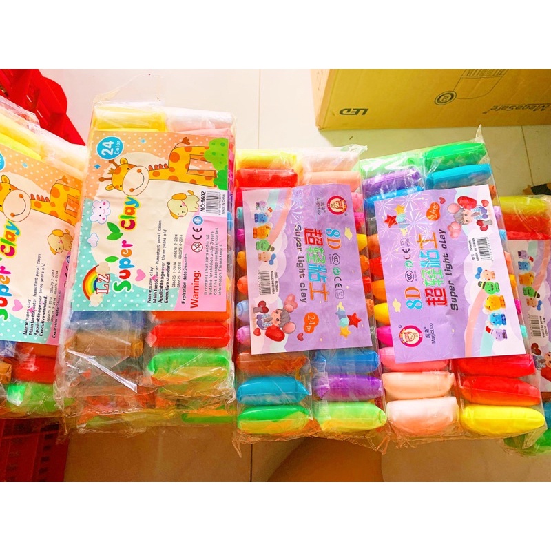 Đất sét tự khô 24 màu | Shopee Việt Nam