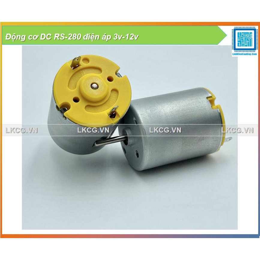 [FreeShip] Động cơ DC RS-280 điện áp 3v-12v | Shopee Việt Nam