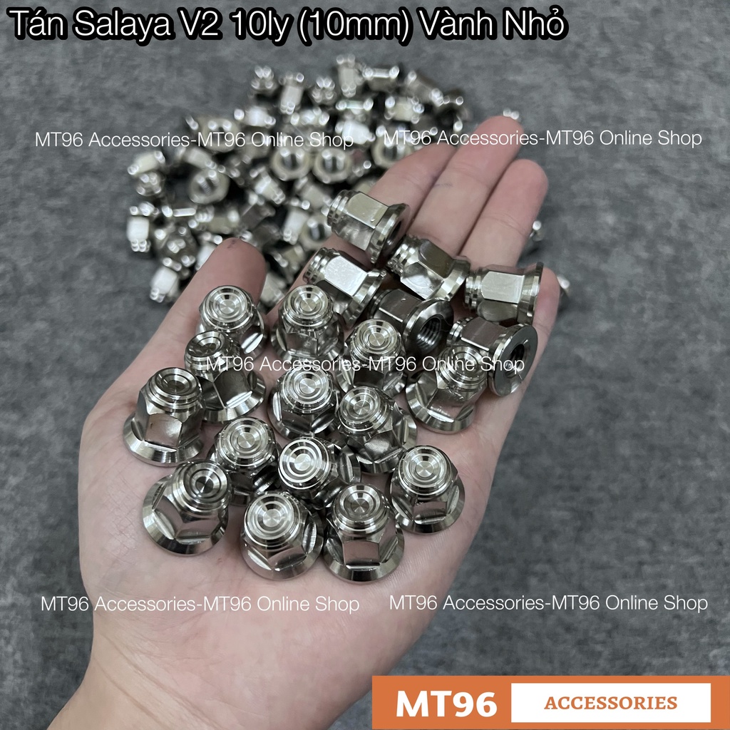 Tán Salaya Inox V2 M10 10ly (10li, 10mm) Vành Nhỏ Gắn Gác Chân Future ...