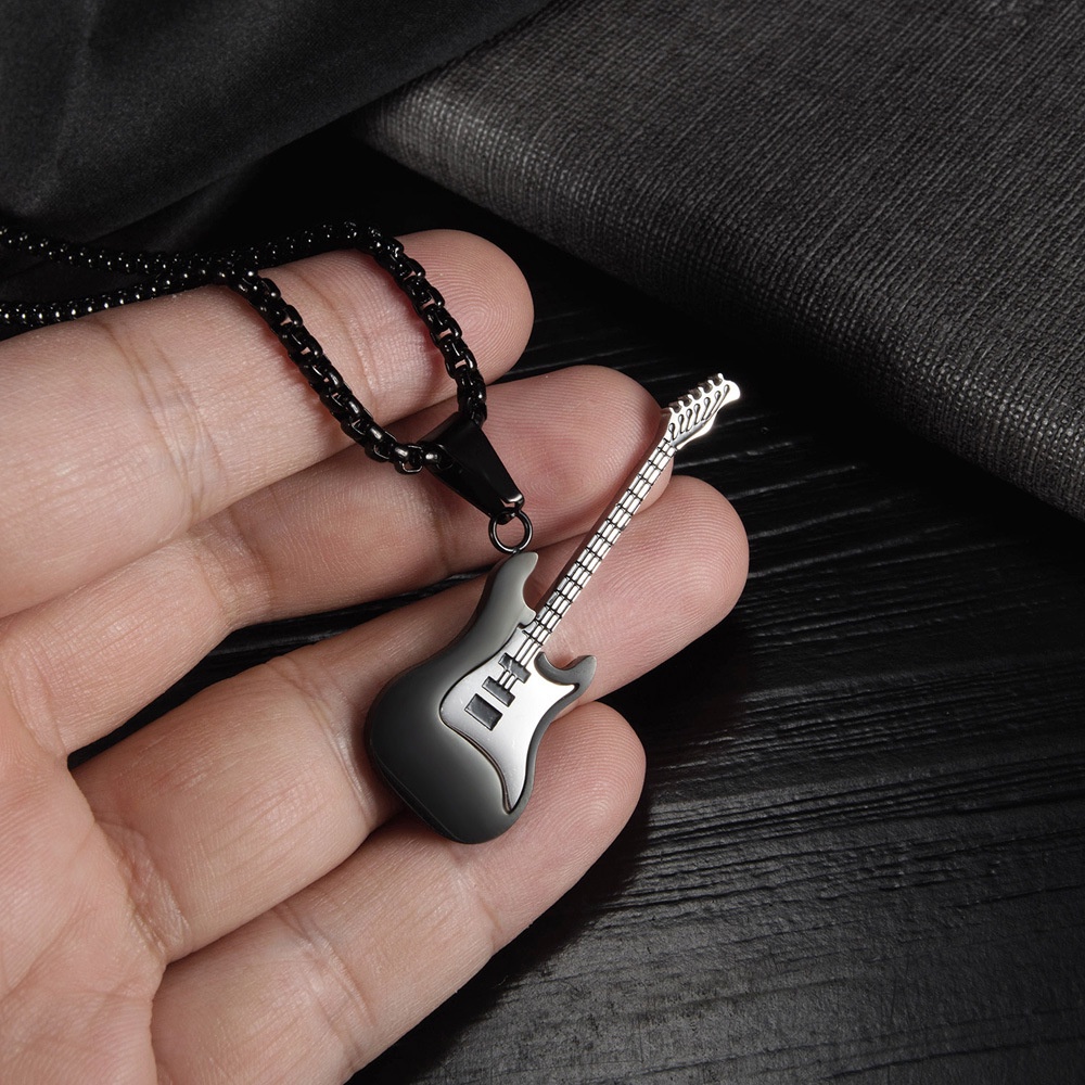 Dây chuyền nam unisex titan mặt hình cây đàn không gỉ MN09 BY ACCESSORIES