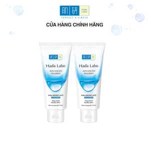 Combo 2 Sữa rữa mặt ẩm mịn Hada Labo Advanced Nourish Cleanser 80g