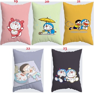 Vỏ gối Doremon in 1 mặt, polyester hình chữ nhật, trang trí phòng ngủ/sofa, không kèm ruột