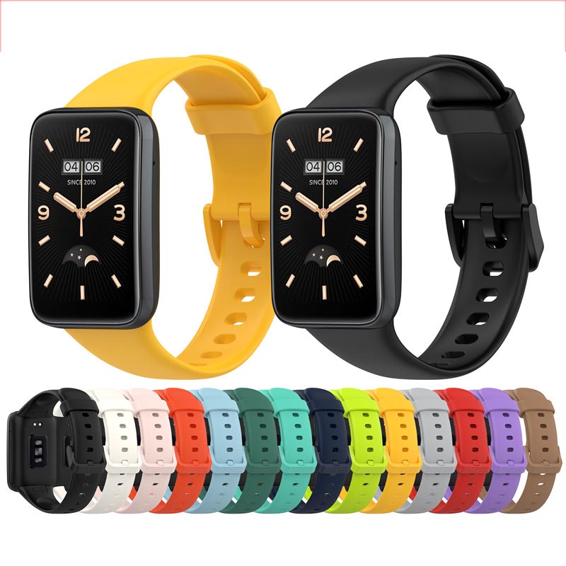 Dây Đeo Thay Thế Chất Liệu Silicon Màu Trơn Cho xiaomi Mi band 7 pro Xiaomi Smart Band 7 Pro