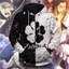 SY3 Anime Đen Cỏ Ba Lá Áo Dài Tay Áo Chui Đầu Áo Rời Unisex Đồ Họa Hoody 3D In YS3