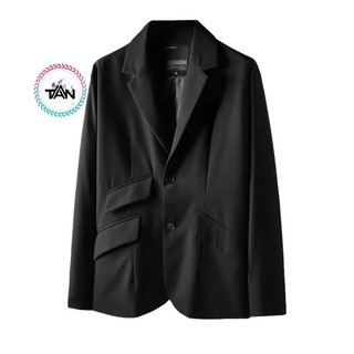 ÁO KHOÁC BlAZER NAM NỮ-ÁO KHOÁC VEST T-A-N THỜI TRANG UNISEX PHONG CÁCH HÀN QUỐC AV024 MÀU ĐEN