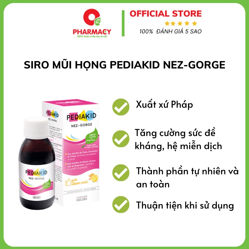 Siro mũi họng Pediakid Nez-gorge | Shopee Việt Nam