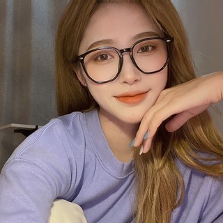 【 Ống kính có thể thay thế Kính mắt chống ánh sáng xanh Khung kính INS Thời trang Hàn Quốc Retro Ladies
