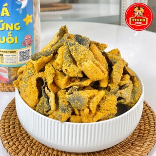 Da cá trứng muối 💖TIGER FOOD💖 Da cá mix vị trứng muối 220g giòn ngon siêu ghiền - ăn vặt Sài Gòn