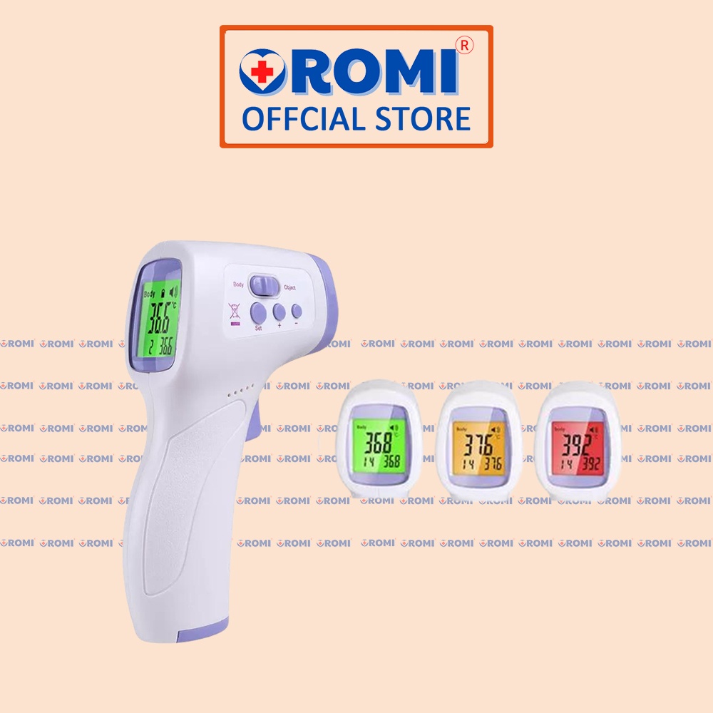 Nhiệt kế điện tử hồng ngoại OROMI CK-T1501 - Máy đo thân nhiệt - Hàng chính hãng