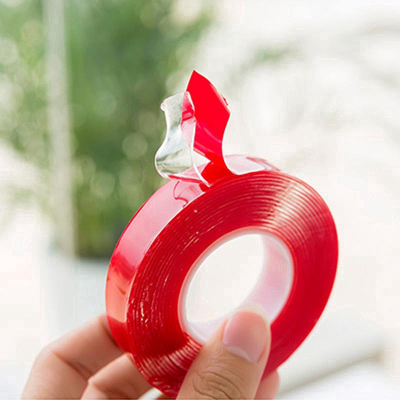 Băng Keo Hai Mặt Acrylic Trong Suốt Dài 3m Dùng Để Trang Trí Nhà