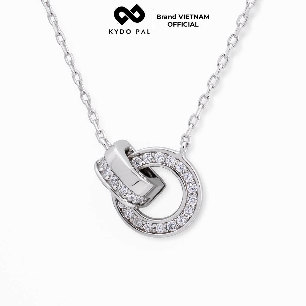 Dây chuyền bạc nữ KYDOPAL đính đá cao cấp trang sức lắc tay bạc 925 - PAL7C3