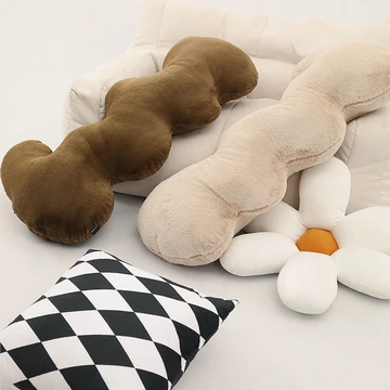 Gối dài hình chân giường gợn sóng gối dài cho người lớn gối dài gối cho bà bầu ngủ sang trọng Gối ngủ/Gối Gợn sóng dễ