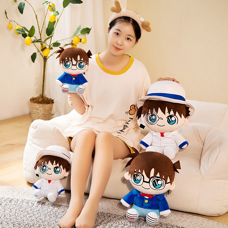 HK1 Thám Tử Lừng Danh Conan Búp Bê 35cm Đệm Anime Gối Kaito Kiddo Sang Trọng Mềm Đồ Chơi Kid Nhồi Bông Búp Bê Trang Trí Nhà Quà Tặng KH1