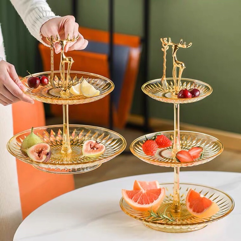 Khay đựng bánh trái nhiều tầng sang trọng
