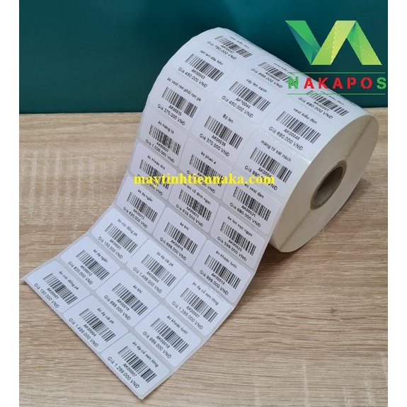Giấy in Mã Vạch 35x22x3 loại 3 tem nhãn dán 35*22*3 tem ghi chú 35x22-3 tem Decal Tem in kèm mực in giá ghi chú nhãn dán