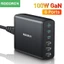Bộ sạc nhanh để bàn Rocoren 6 cổng USB Type C PD 100W 4.0 3.0 chuyên dụng thích hợp cho iPhone 14 13 Pro Xiaomi