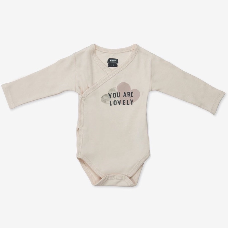 [MD203] Body chip cài chéo MINENE chất liệu organic cotton cho bé trai và gái