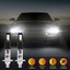 Bộ bóng đèn pha LED 2X H1 6000K màu trắng siêu sáng 6000LM DRL có độ cao