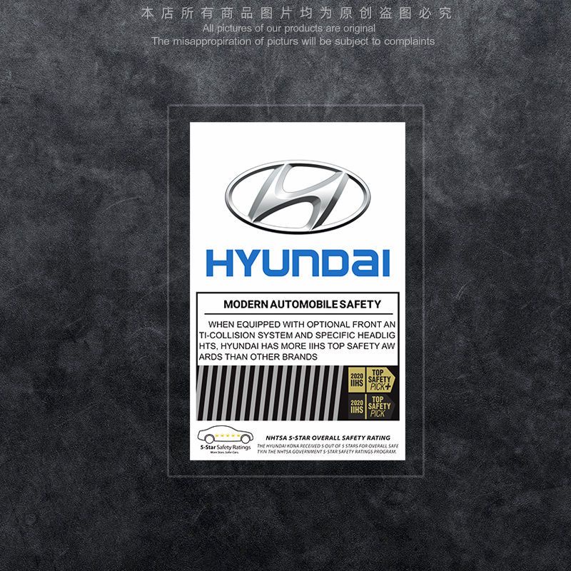 Sticker Dán Kính Chắn Gió Tĩnh Điện JDM Trang Trí Nội Thất Xe Hơi Hyundai i10 Kona Getz Accent Elantra Sonata Tucson I30 Santafe Creta ix35 I20 I40 Matrix