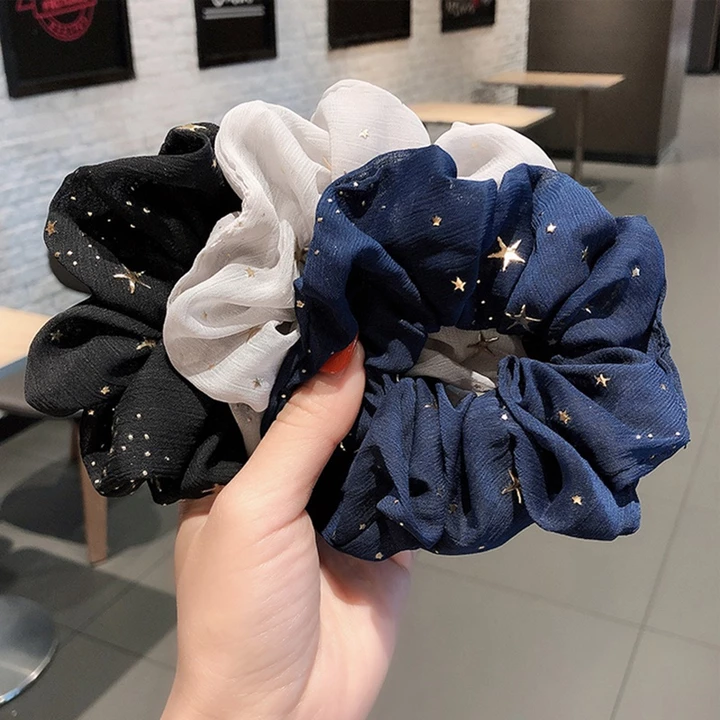 Fabric Multi-color Hair Tie Scrunchies – 3