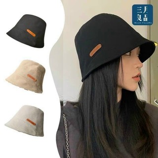 Mũ bucket nam nữ nón tai bèo vải kaki dáng cụp màu trơn basic logo Handmade - Bự Store