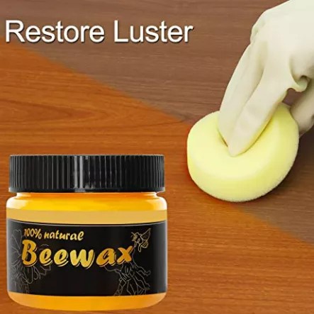 Đánh bóng đồ gỗ sáp ong Beewax, sáp tự nhiên làm bóng, làm mới bàn ghế, bàn, tủ gỗ