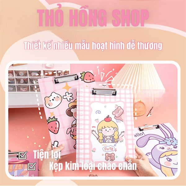 Kẹp trình, bìa kẹp tài liệu A4 nhiều mẫu dễ thương