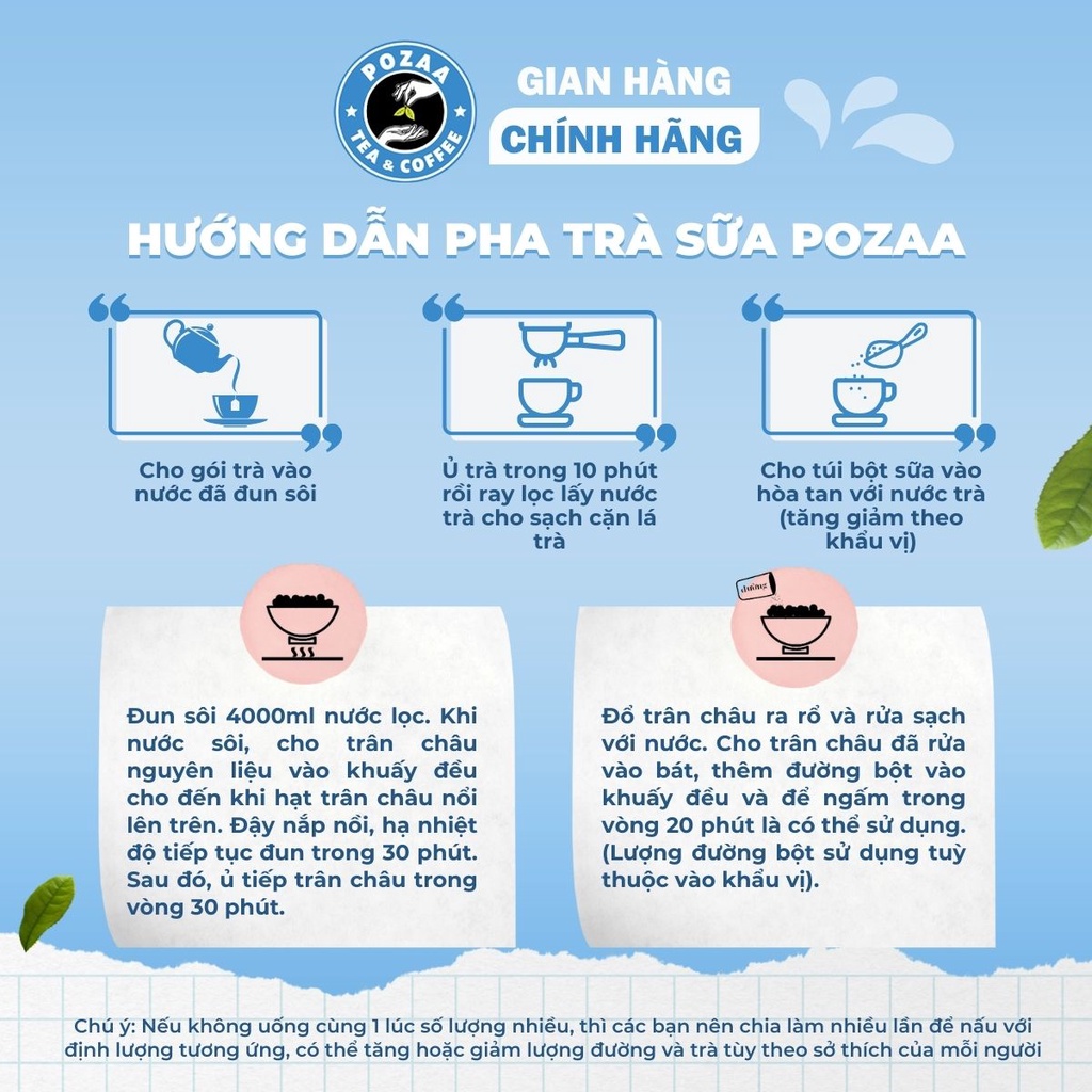 Cách Nấu Trà Sữa Pozaa Ngon Tại Nhà - Hướng Dẫn Chi Tiết, Đơn Giản