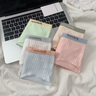 Quần Lót Cotton Lưng Vừa Màu Sắc Xinh Xắn Cho Nữ