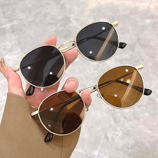 Mới Vintage Hàn Quốc Khung Tròn Kính Mát Nữ Nhiều Màu Hợp Thời Trang Nam Nữ Kính Mắt Hàng Đầu Cao Cấp Thương Hiệu Thiết Kế UV400 Sắc Thái