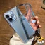 Ốp Điện Thoại Acrylic Cứng Chống Sốc Màu Tím Sang Trọng Cho IPhone 11 12 13 14 Pro Max XR X XS Max 7 8 Plus