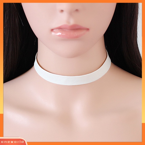 |MỘT| Thời Trang Nữ Phong Cách Đơn Giản Punk Giả Da Cổ Vòng Cổ Choker Trang Sức