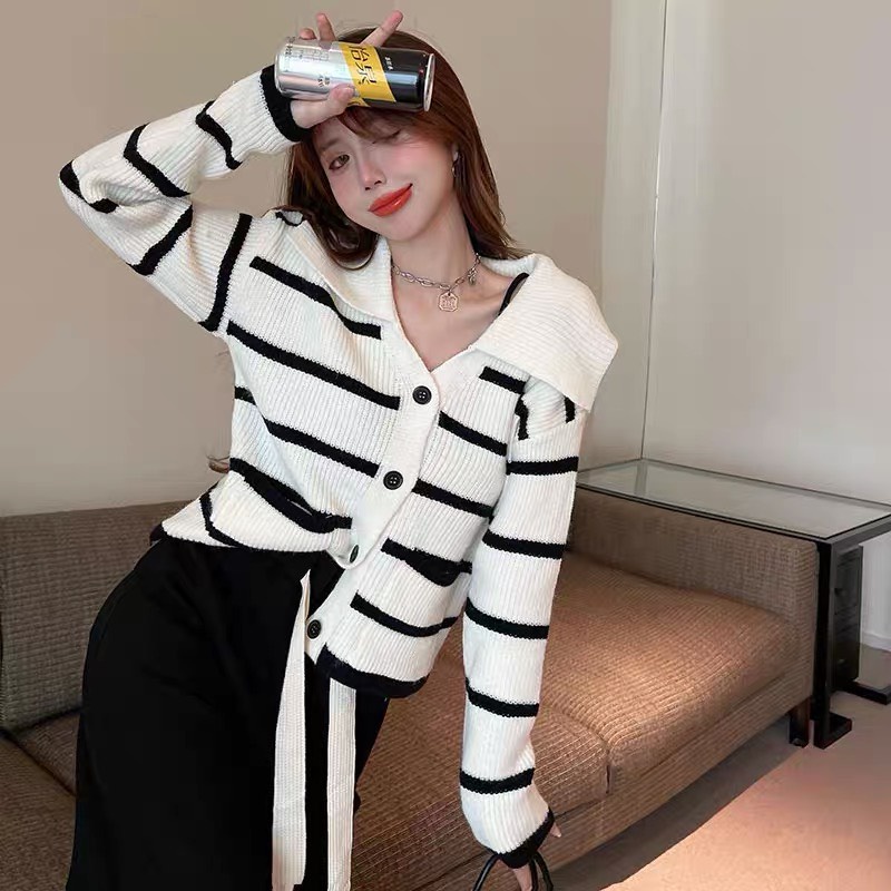 [ HÀNG TỰ CHỤP] Áo HAMEN len cardigan nữ dài tay kiểu dáng croptop ulzzang dễ thương