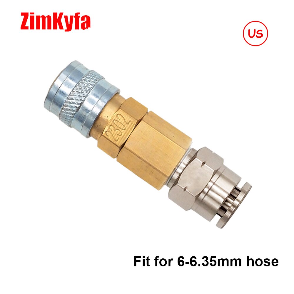 HPA (US Foster) 23-2 Nam / 2302 Nữ Ngắt Kết Nối Nhanh QD Lắp Lắp Lắp Lắp Đến 6MM - 6.35MM hoặc 4mm (5 / 32) OD Vòi