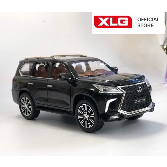 Ảnh Mô hình xe ô tô Lexus LX570 1:24 XLG bằng hợp kim có đèn led âm thanh 1