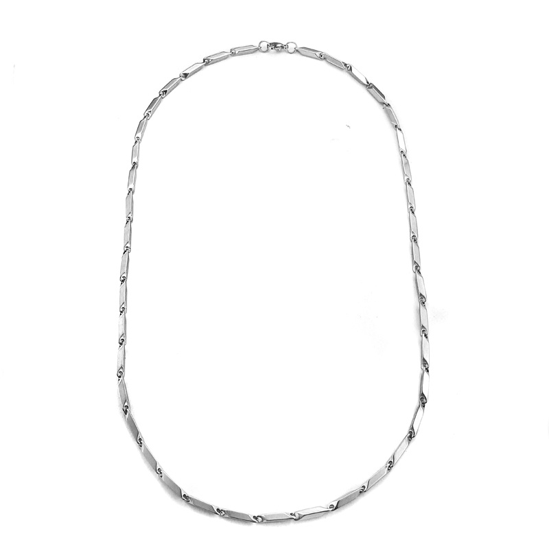 Dây chuyền unisex inox xích trơn nối đoạn độ dày 2mm 3mm không gỉ C07