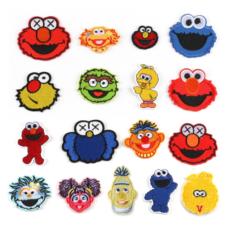 Sticker Ủi Thêu Hình Hoạt Hình Sesame Street | Shopee Việt Nam