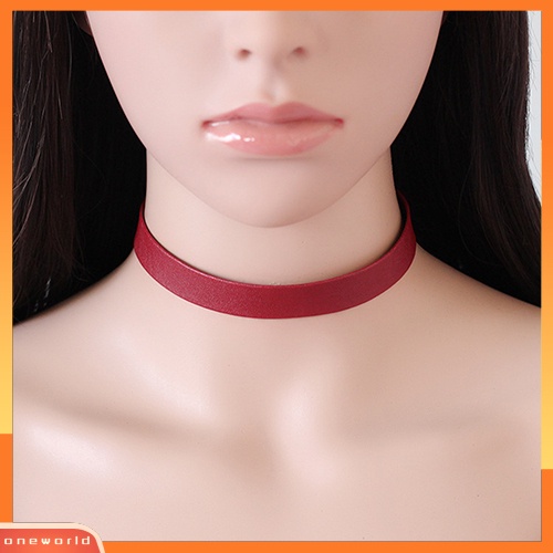 |MỘT| Thời Trang Nữ Phong Cách Đơn Giản Punk Giả Da Cổ Vòng Cổ Choker Trang Sức