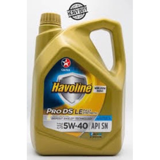Nhớt động cơ Havoline Caltex Pro DS Fully Synthetic LE 5w-30 (tổng hợp ...
