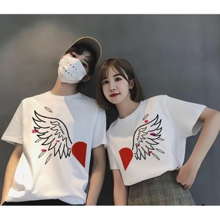 Áo cặp nam nữ, đồ đôi in hình dễ thương không bong tróc đi chơi-PINK