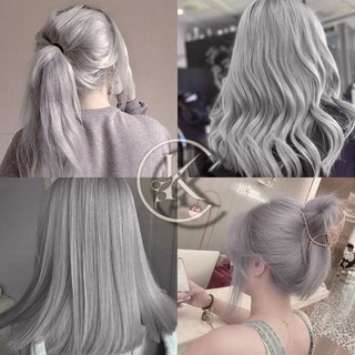 Thuốc Nhuộm Tóc Màu Khói Sáng - Lên Từ Nền Tóc Tẩy Level 9-10 100g | Khanh.color