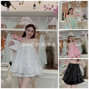 Set voan cho nữ mặc đi chơi, áo voan có lớp lót, quần tafta siêu chất, form rộng mặc thoải mái