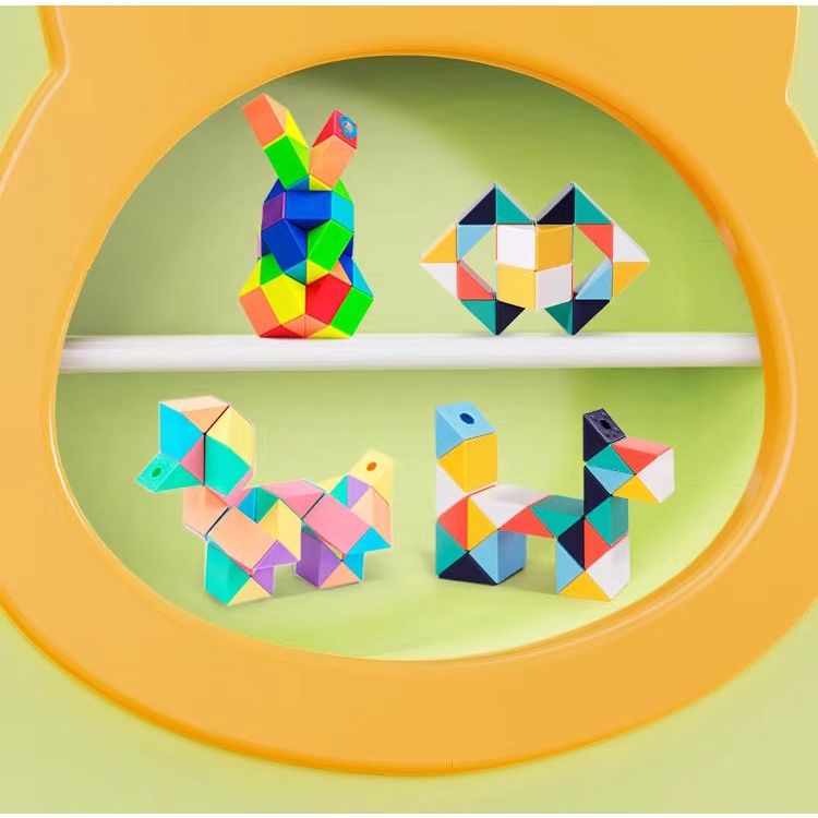 Đồ Chơi Khối Rubik 72 Màu Cầu Vồng Phát Triển Trí Não Cho Trẻ Em