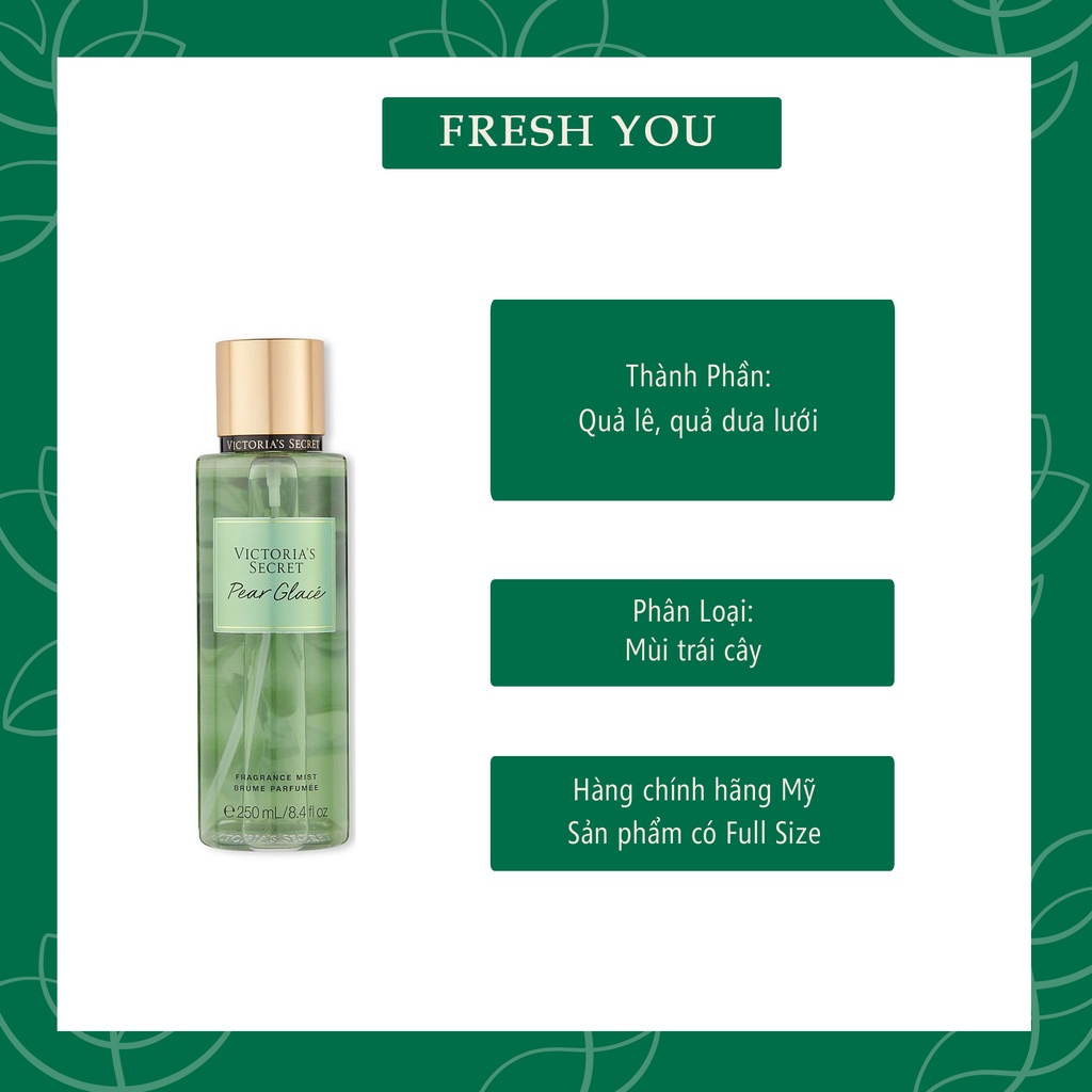 Pear Fragrance Victoria Secret Pear Glace Body Spray Pear Glace