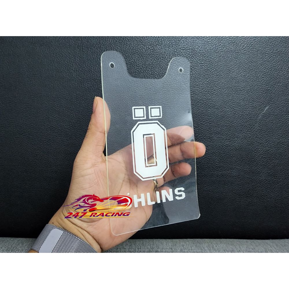 Meca Dẻo Trắng Ohlinss gắn xe máy Exciter Winner Sonic Satria Raider chắn bùn và chống bể rất tốt